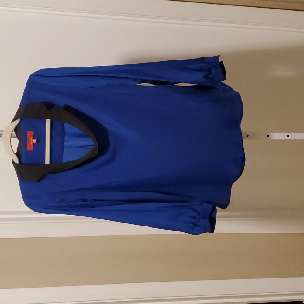 1. Tops - RED Saks Fifth Ave long sleeve blouse.